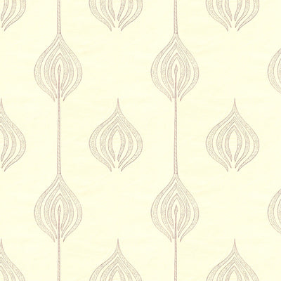 GROUNDWORKS FABRICS - TULIP EMBROIDERY - MAUVE