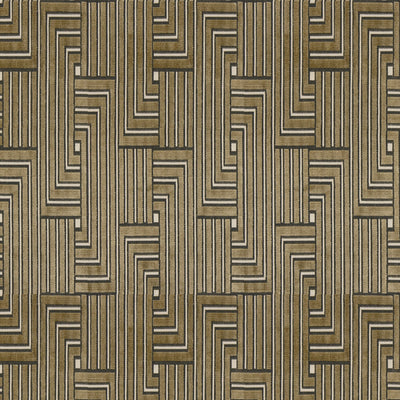 GROUNDWORKS FABRICS - LOUVERED MAZE - LINEN