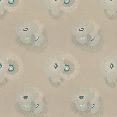GROUNDWORKS FABRICS - BLOOM EMB - JUNIPER