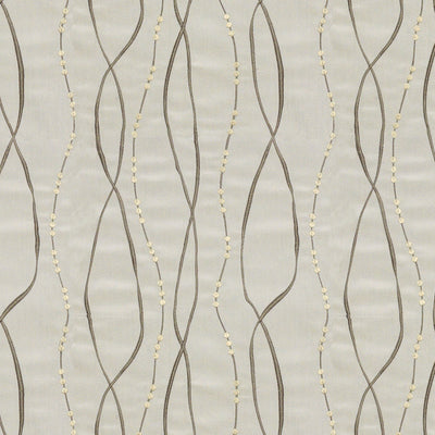GROUNDWORKS FABRICS - ENTWINE EMB - TAUPE/LIME