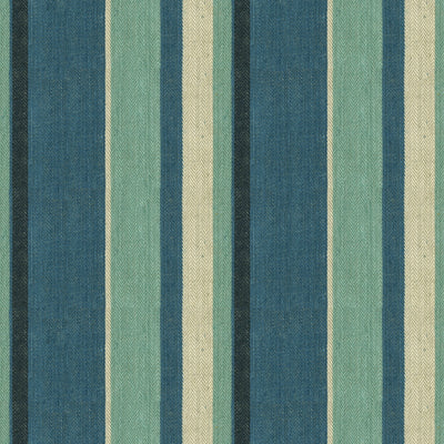 GROUNDWORKS FABRICS - DRUMMOND STRIPE - BLUE/AQUA