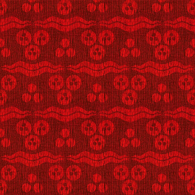 GROUNDWORKS FABRICS - RAGGED SULTAN - RUBY