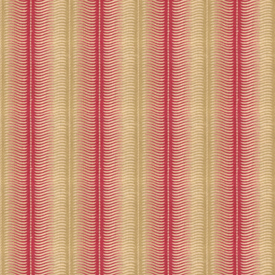 GROUNDWORKS FABRICS - STRIPES - CERISE