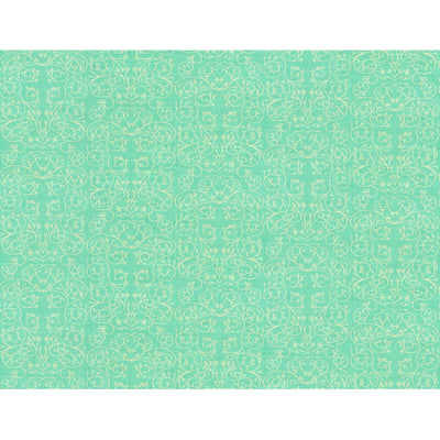 GROUNDWORKS FABRICS - GARDEN REVERSE - AQUA