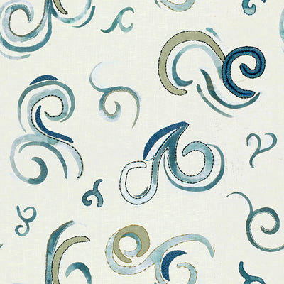 GROUNDWORKS FABRICS - EXHILARATION - BLUE