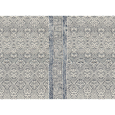 GROUNDWORKS FABRICS - CANTARA - NAVY/BLUE