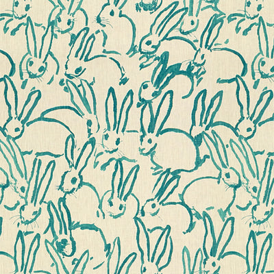 GROUNDWORKS FABRICS - HUTCH PRINT - TURQUOISE