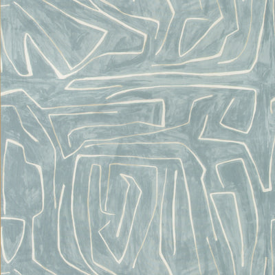 GROUNDWORKS FABRICS - GRAFFITO - DEEP SKY