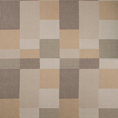 GROUNDWORKS FABRICS - GRIDLOCK - MOCCASIN