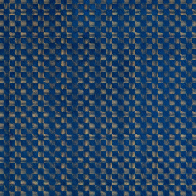 GROUNDWORKS FABRICS - DELUX - CADET/GOLD