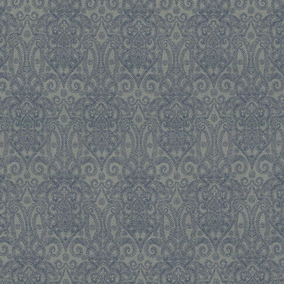 KASMIR FABRICS-HENNA - INDIGO