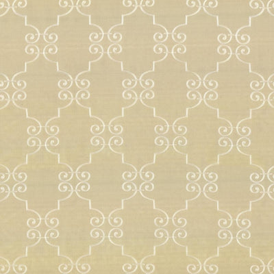 KASMIR FABRICS-IONIC SCROLL - NATURAL