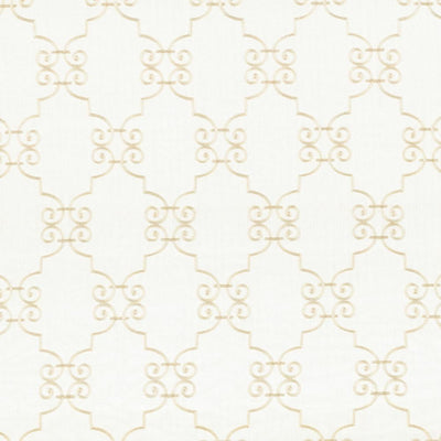 KASMIR FABRICS-IONIC SCROLL - SNOWFLAKE