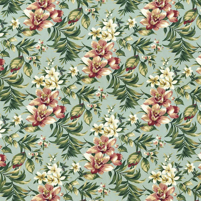 KASMIR FABRICS-KAANAPALI - CAPRI BLUE