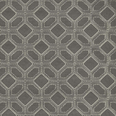 KASMIR FABRICS-LATTICEWORK - PEWTER