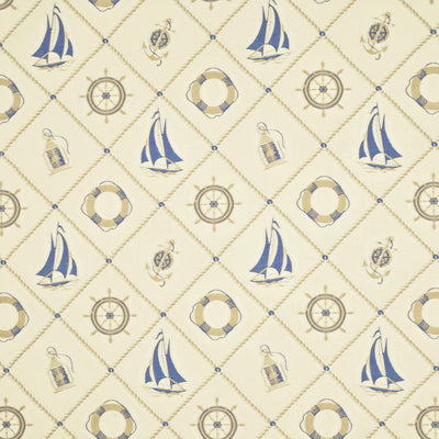 Ralph Lauren Fabrics - Lcf68456F - Cream/Blue