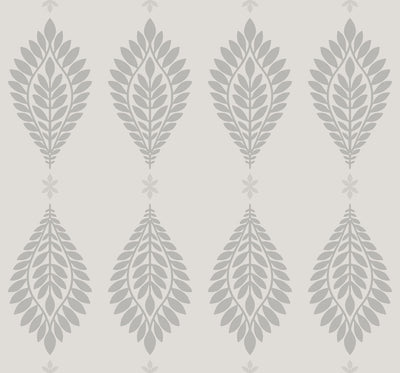 SEABROOK WALLPAPER-MIRASOL PALM FROND-COVE GRAY-LN10608
