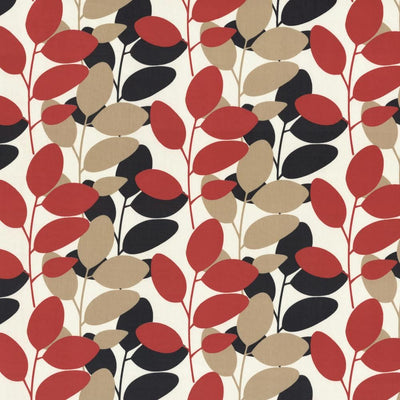 KASMIR FABRICS-LOOSE LEAF - CHERRY