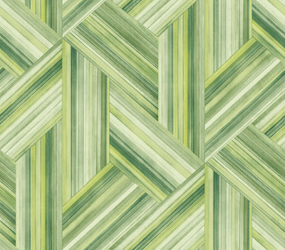 SEABROOK WALLPAPER-GEO INLAY-CHARTREUSE AND BASIL-LW50104