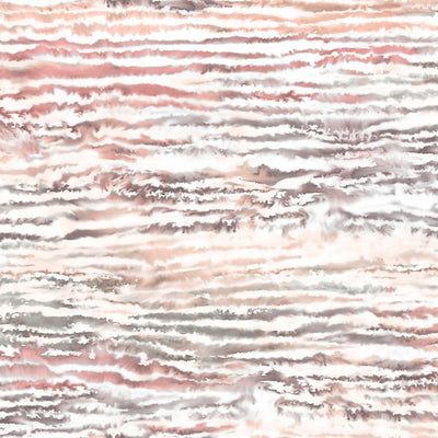 SEABROOK WALLPAPER-WATERCOLOR WAVES-SMOKED PEACH-LW50501