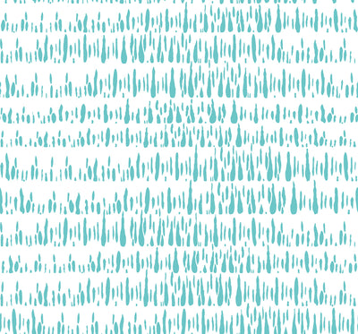 SEABROOK WALLPAPER-BRUSH MARKS-TEAL AND WHITE-LW51804