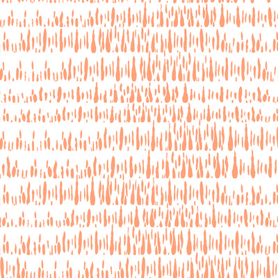 SEABROOK WALLPAPER-BRUSH MARKS-ORANGESICLE-LW51806