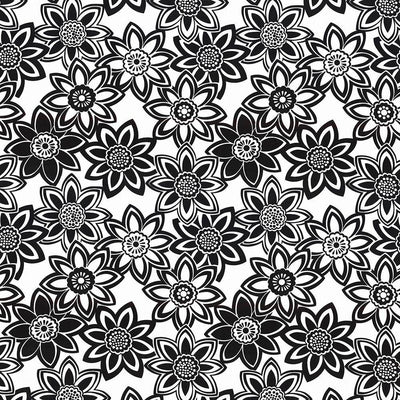 KASMIR FABRICS-MAHINA - BLACK