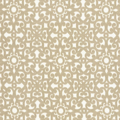 KASMIR FABRICS-MARVELOUS SCROLL - LINEN