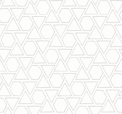 SEABROOK WALLPAPER-SUN SHAPES-DAYDREAM GRAY-MB30105