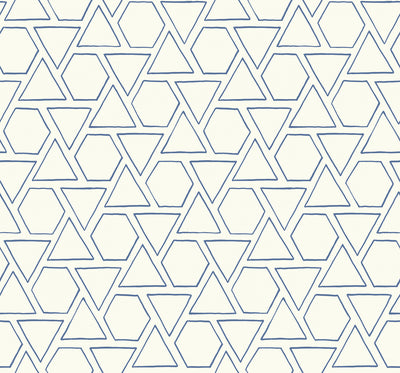 SEABROOK WALLPAPER-SUN SHAPES-COASTAL BLUE-MB30112