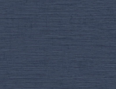 SEABROOK WALLPAPER-NAUTICAL TWINE STRINGCLOTH-COASTAL BLUE-MB31812