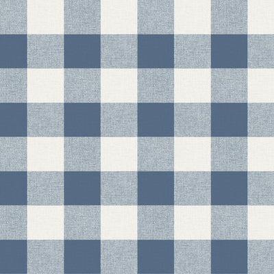 SEABROOK WALLPAPER-PICNIC PLAID-COASTAL BLUE-MB31902