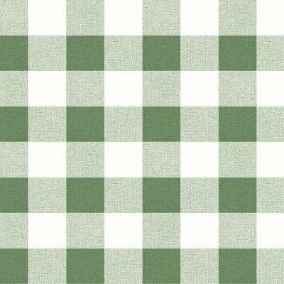SEABROOK WALLPAPER-PICNIC PLAID-GREENERY-MB31904
