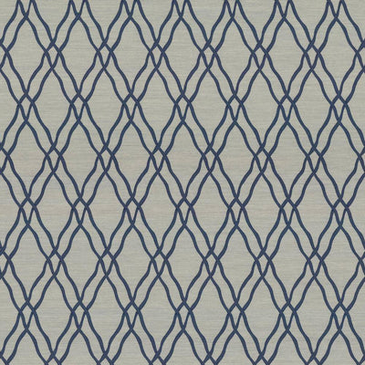 KASMIR FABRICS-MEANDER TRELLIS - AZURE