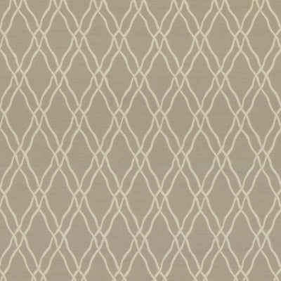 KASMIR FABRICS-MEANDER TRELLIS - FLAX