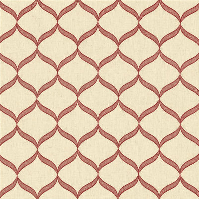 KASMIR FABRICS-MIMOSA - GARNET
