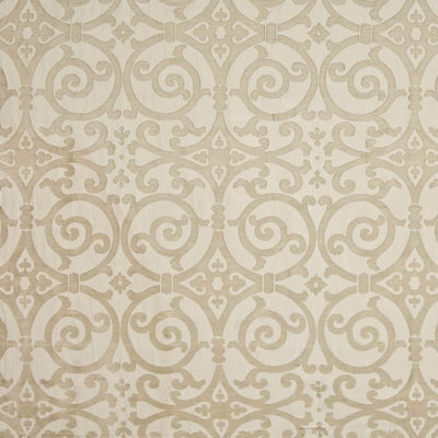 KASMIR FABRICS-MODERN SCROLL - ALABASTER