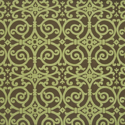 KASMIR FABRICS-MODERN SCROLL - CHARTREUSE