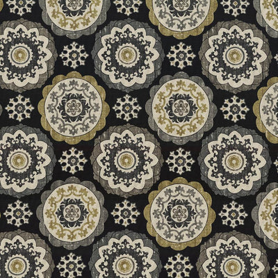 KASMIR FABRICS-MONTEZUMA - EBONY