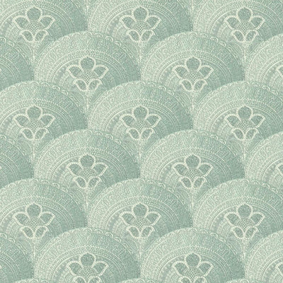 KASMIR FABRICS-MOSAIC MOTIF - LAGOON