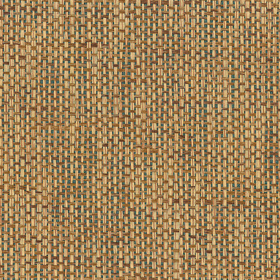SEABROOK WALLPAPER-PAPERWEAVE-BROWN, GREEN-NA502