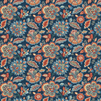 KASMIR FABRICS-ORCHARD STREET - NAVY