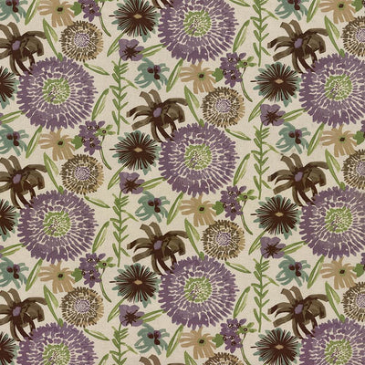KASMIR FABRICS-PAINTERLY GARDEN - THISTLE
