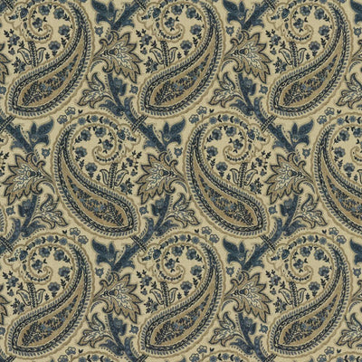 KASMIR FABRICS-PARISI PAISLEY - INK