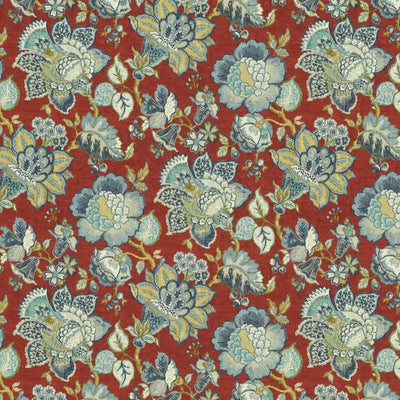 KASMIR FABRICS-PARISIAN PARK - CRIMSON