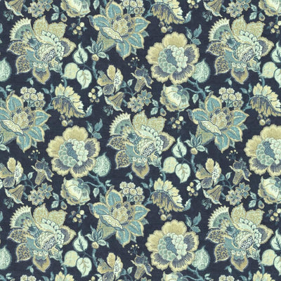 KASMIR FABRICS-PARISIAN PARK - INDIGO