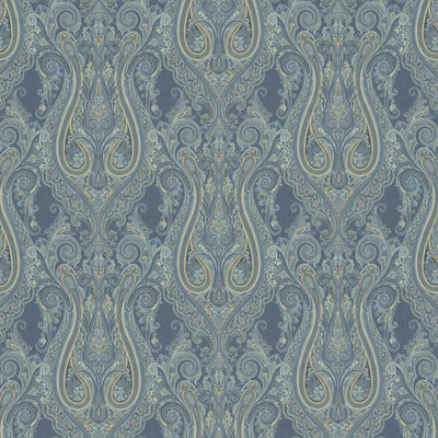 KASMIR FABRICS-PASADENA - BLUEBERRY