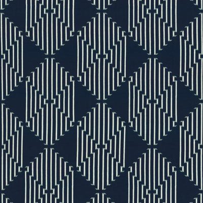 KASMIR FABRICS-PENNYBROOK - NAVY