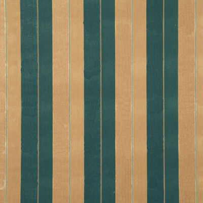 G P & J BAKER FABRICS - MARCO STRIPE - PETROL/CAM