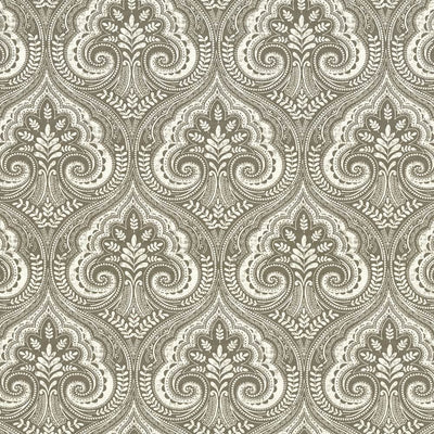 KASMIR FABRICS-PIETRO PAISLEY - CHARCOAL
